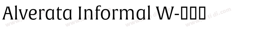 Alverata Informal W字体转换